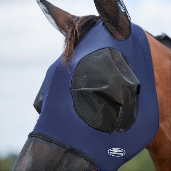 2025 Weatherbeeta Comfitec Luxe Bug Eye Saver With Ears And Nose 1018289 - Navy